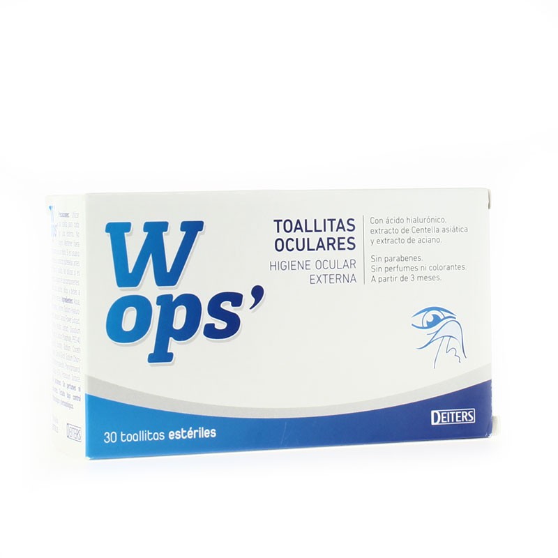 Wops higiene ocular 30 toallitas Imagen de Wops higiene ocular 30 toallitas
