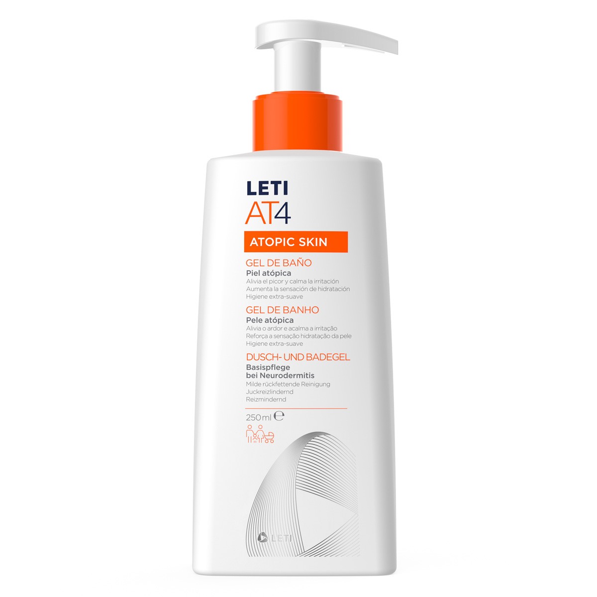 Imagen de Leti AT4 gel de baño  250ml