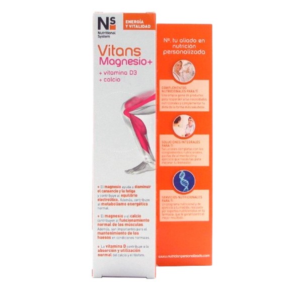 N+s vitans magnesio +400 10 comprimidos Imagen de N+s vitans magnesio +400 10 comprimidos