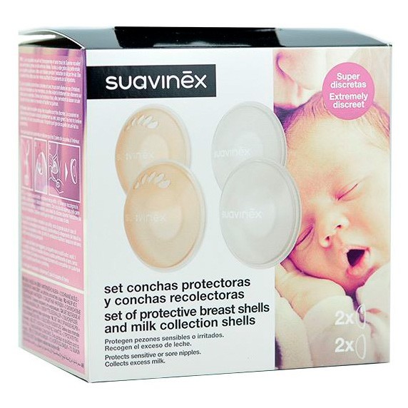 Suavinex Set conchas protectoras + Recolectoras Imagen de Suavinex Set conchas protectoras + Recolectoras
