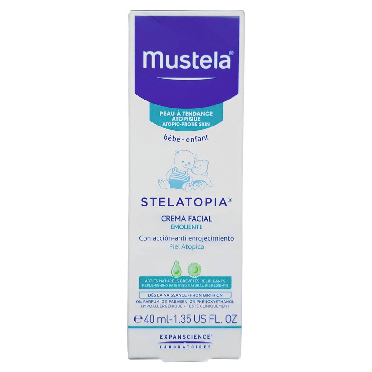 Mustela stelatopia crema facial 40ml Imagen de Mustela stelatopia crema facial 40ml
