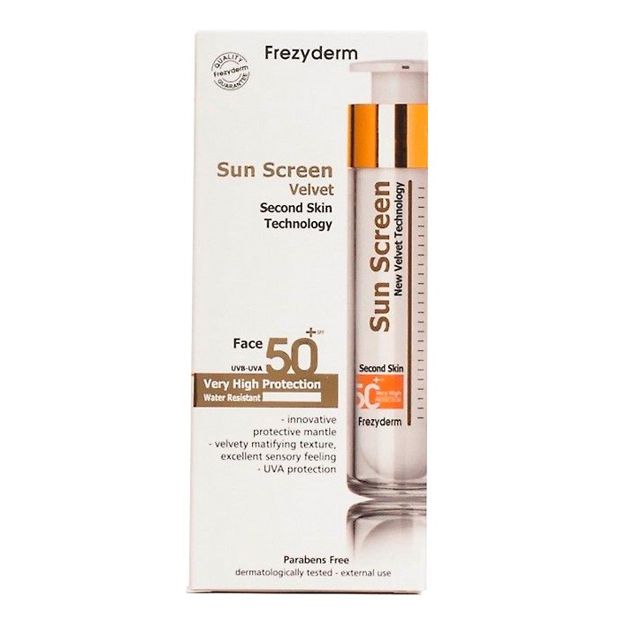 Sun screen velvet facial SPF 50+ 50ml Imagen de Sun screen velvet facial SPF 50+ 50ml