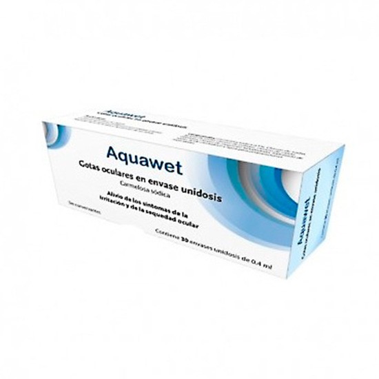 Aquawet gotas oculares 30 monodosis Imagen de Aquawet gotas oculares 30 monodosis
