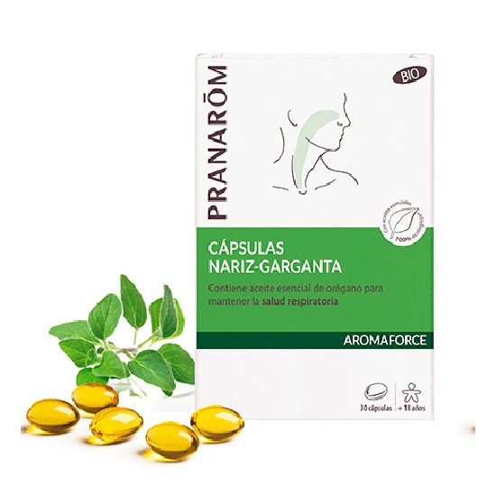 Aromaforce nariz garganta 30 capsulas Imagen de Aromaforce nariz garganta 30 capsulas