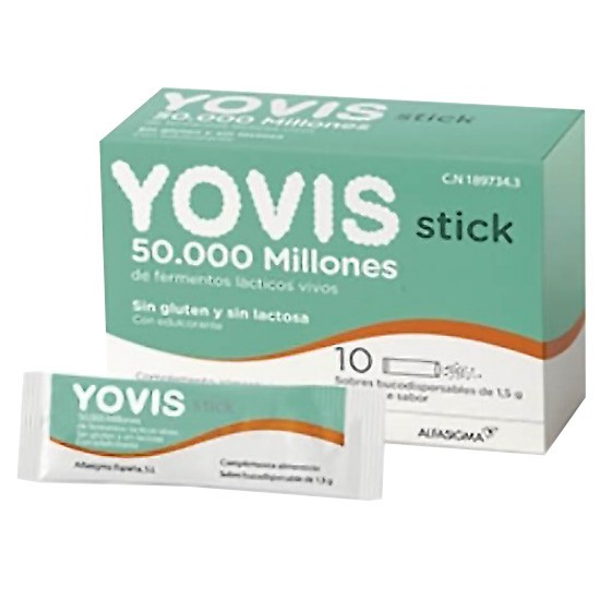 Alfasigma yovis 10 sobres bucodispensables Imagen de Alfasigma yovis 10 sobres bucodispensables
