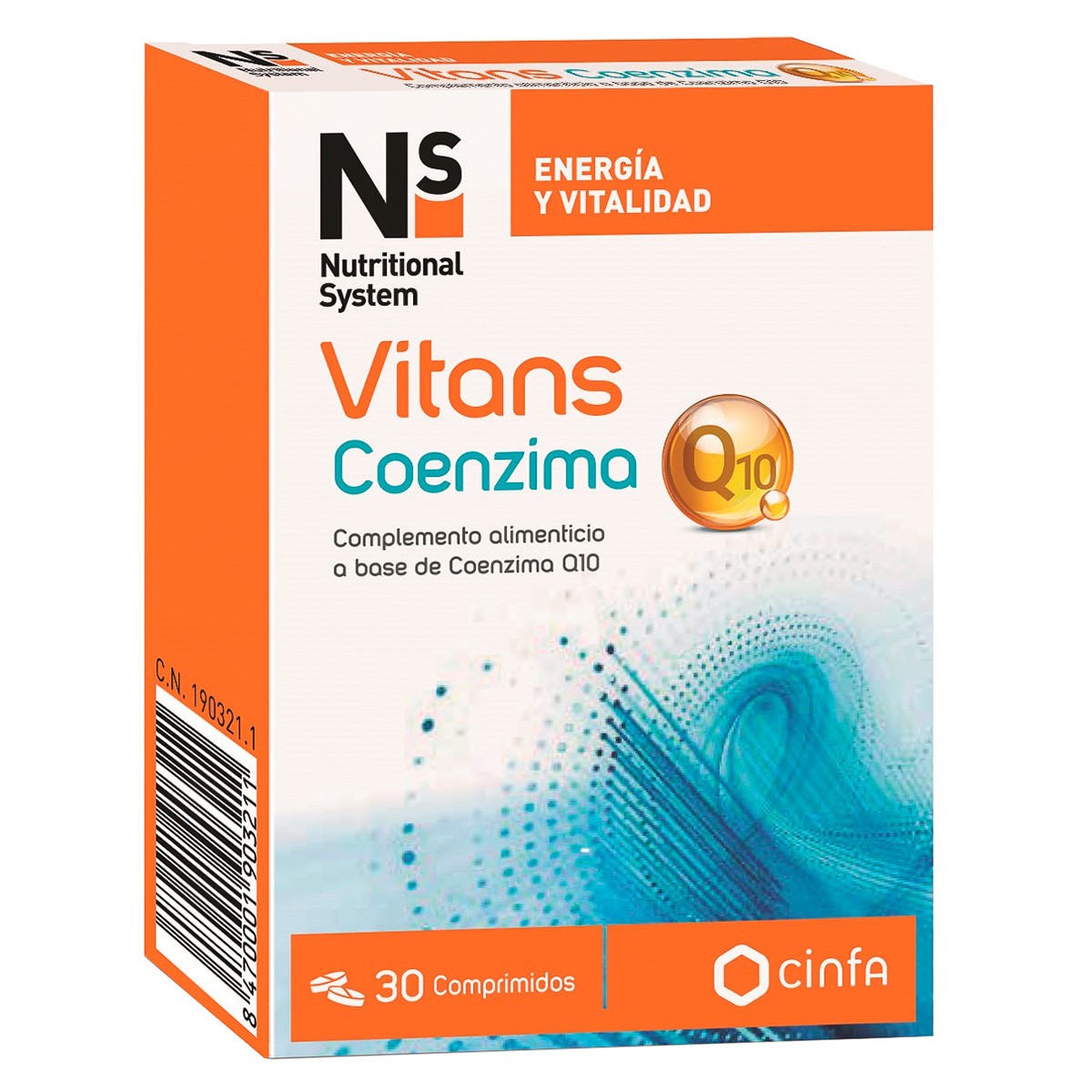 N+s vitans coenzima q10 30 comprimidos Imagen de N+s vitans coenzima q10 30 comprimidos