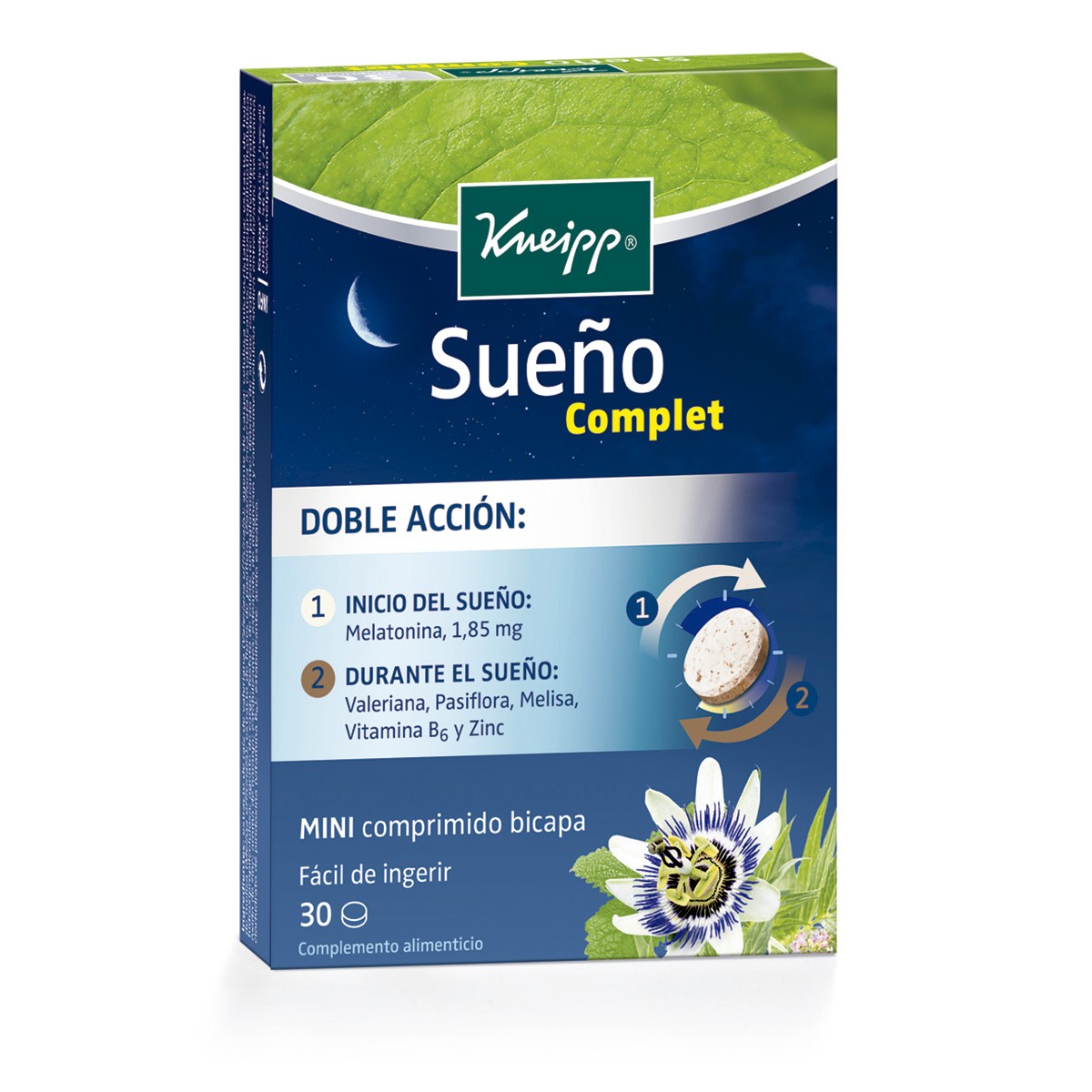 Kneipp Sueño Complet 30 comprimidos Imagen de Kneipp Sueño Complet 30 comprimidos
