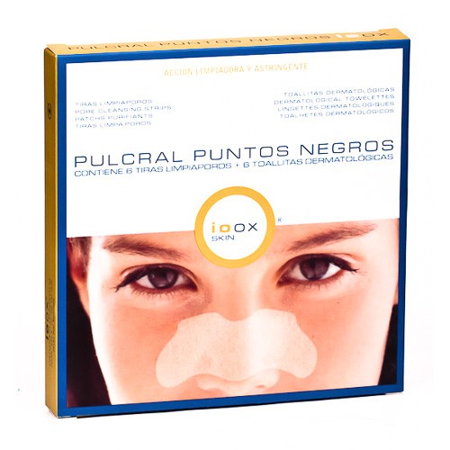 Ioox Pulcral puntos negros 6 tiras + toallitas Imagen de Ioox Pulcral puntos negros 6 tiras + toallitas