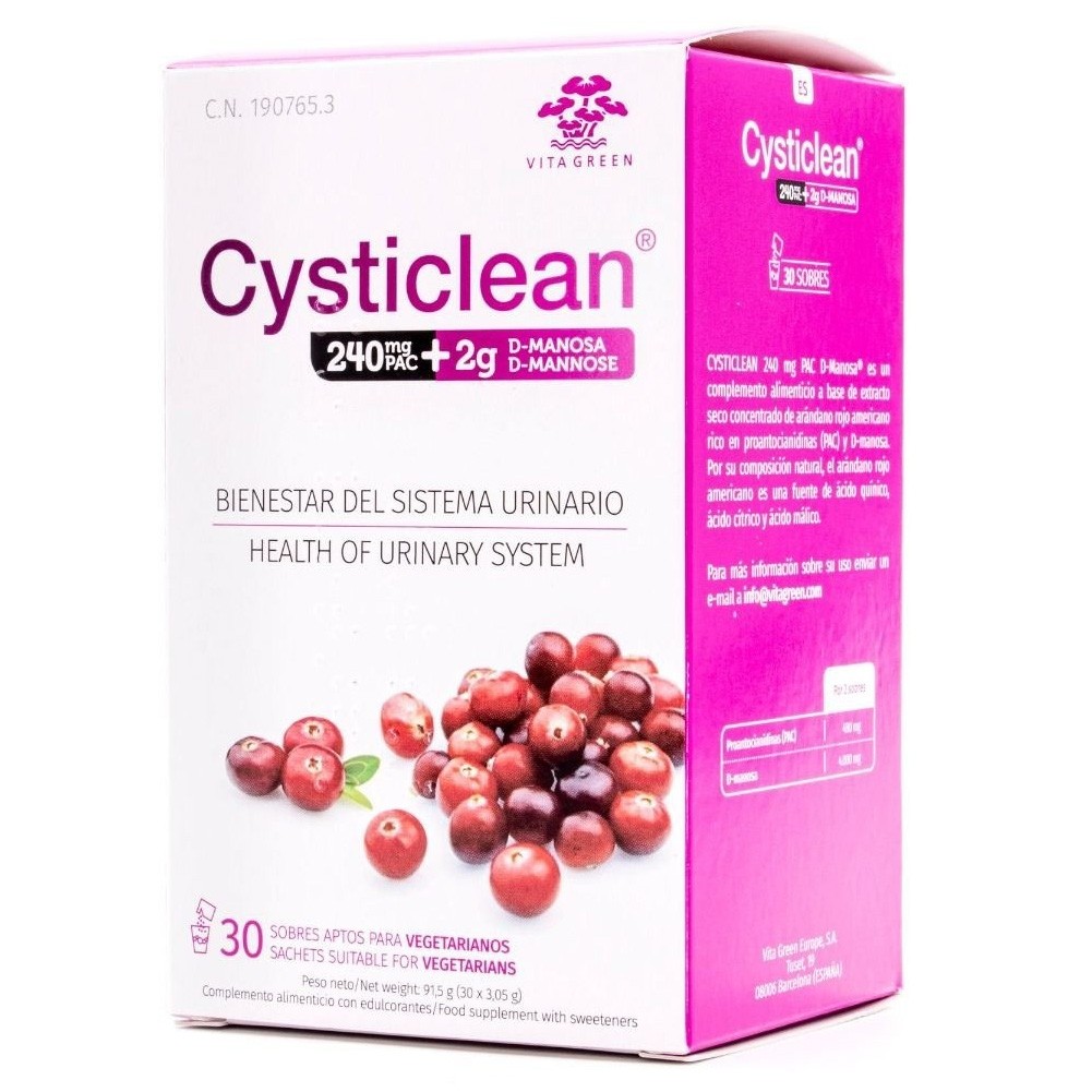 Cysticlean 240 mgr d-manosa 30 sobres Imagen de Cysticlean 240 mgr d-manosa 30 sobres