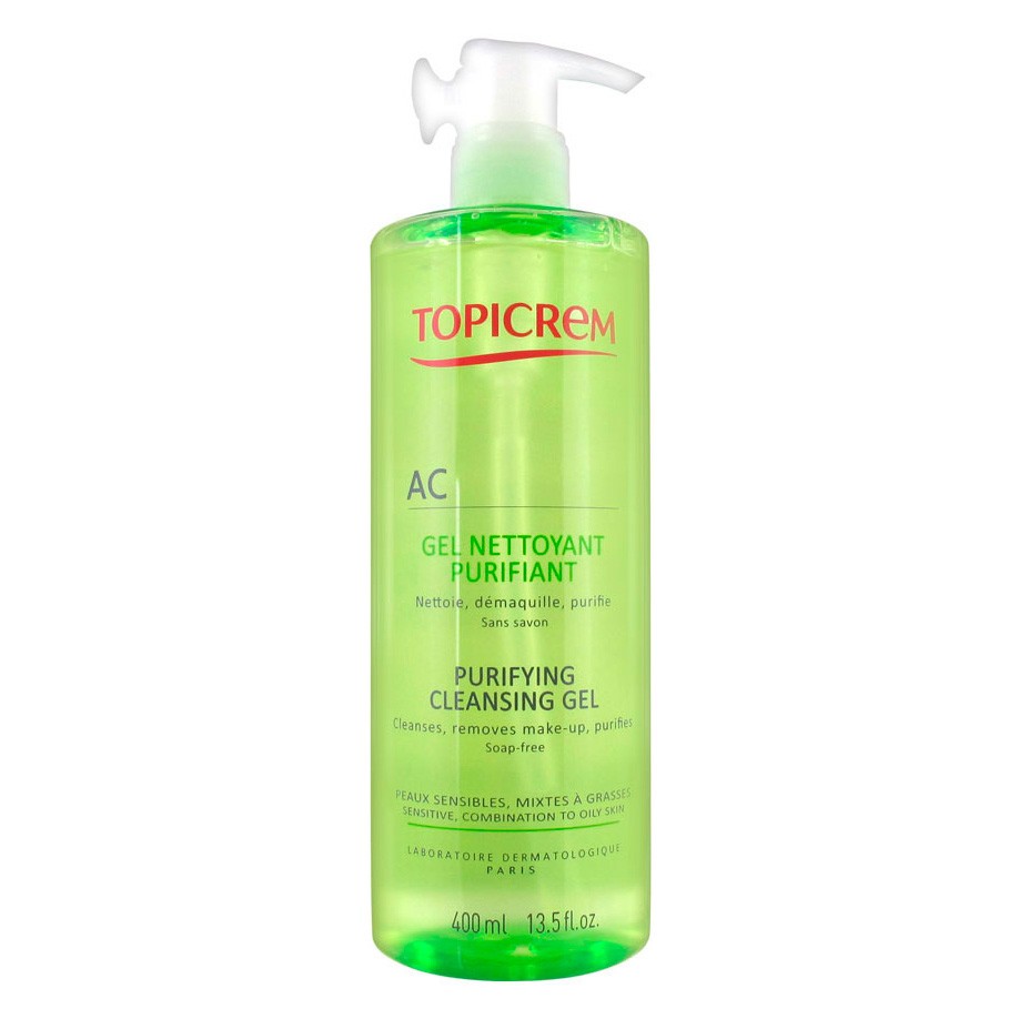 Topicrem Ac Gel Limpiador Purificante 400ml Imagen de Topicrem Ac Gel Limpiador Purificante 400ml