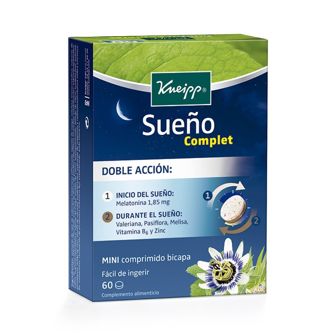 Kneipp Sueño Complet 60 comprimidos Imagen de Kneipp Sueño Complet 60 comprimidos
