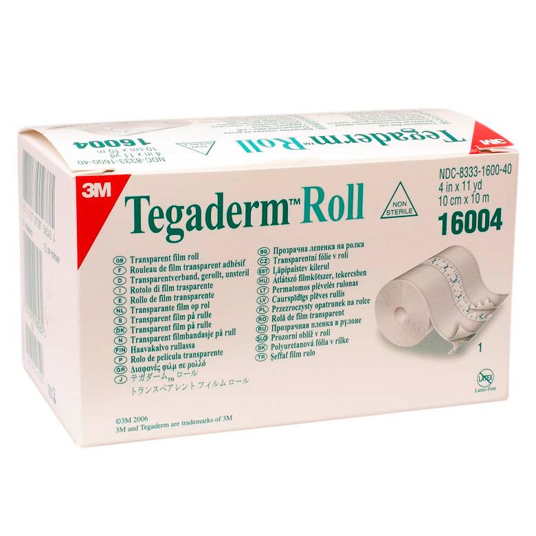 Tegaderm Roll lámina transparente de 10 centímetros x 10 metros Imagen de Tegaderm Roll lámina transparente de 10 centímetros x 10 metros
