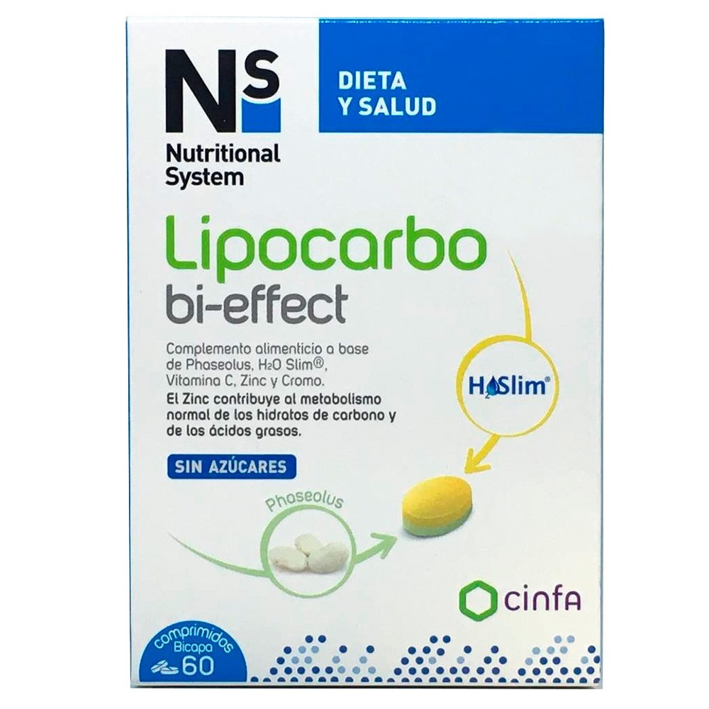 N+s lipocarbo bi-effect 60 comprimidos Imagen de N+s lipocarbo bi-effect 60 comprimidos