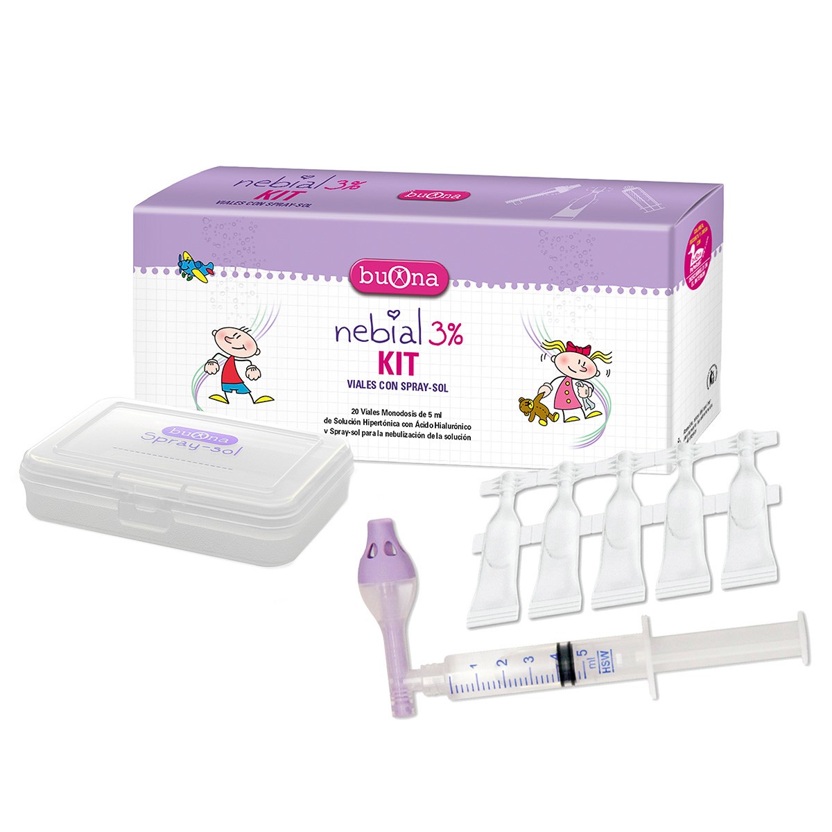 Nebianax kit 3% 20 viales+spray solucion Imagen de Nebianax kit 3% 20 viales+spray solucion