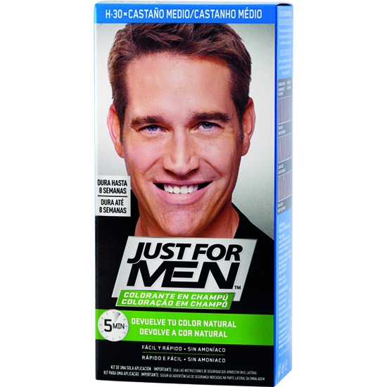 Just for men colorante en champú castaño medio Imagen de Just for men colorante en champú castaño medio