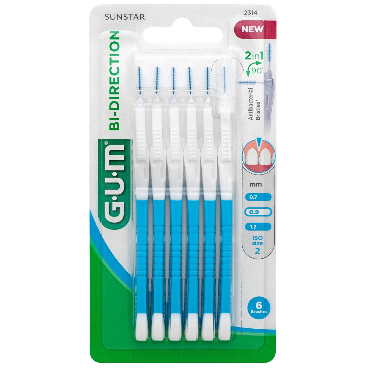 Gum bi-direction medium 0,9mm 6uds Imagen de Gum bi-direction medium 0,9mm 6uds