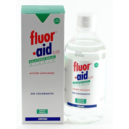 FLUOR-AID COLUTORIO 0,05 500 ML Imagen de FLUOR-AID COLUTORIO 0,05 500 ML