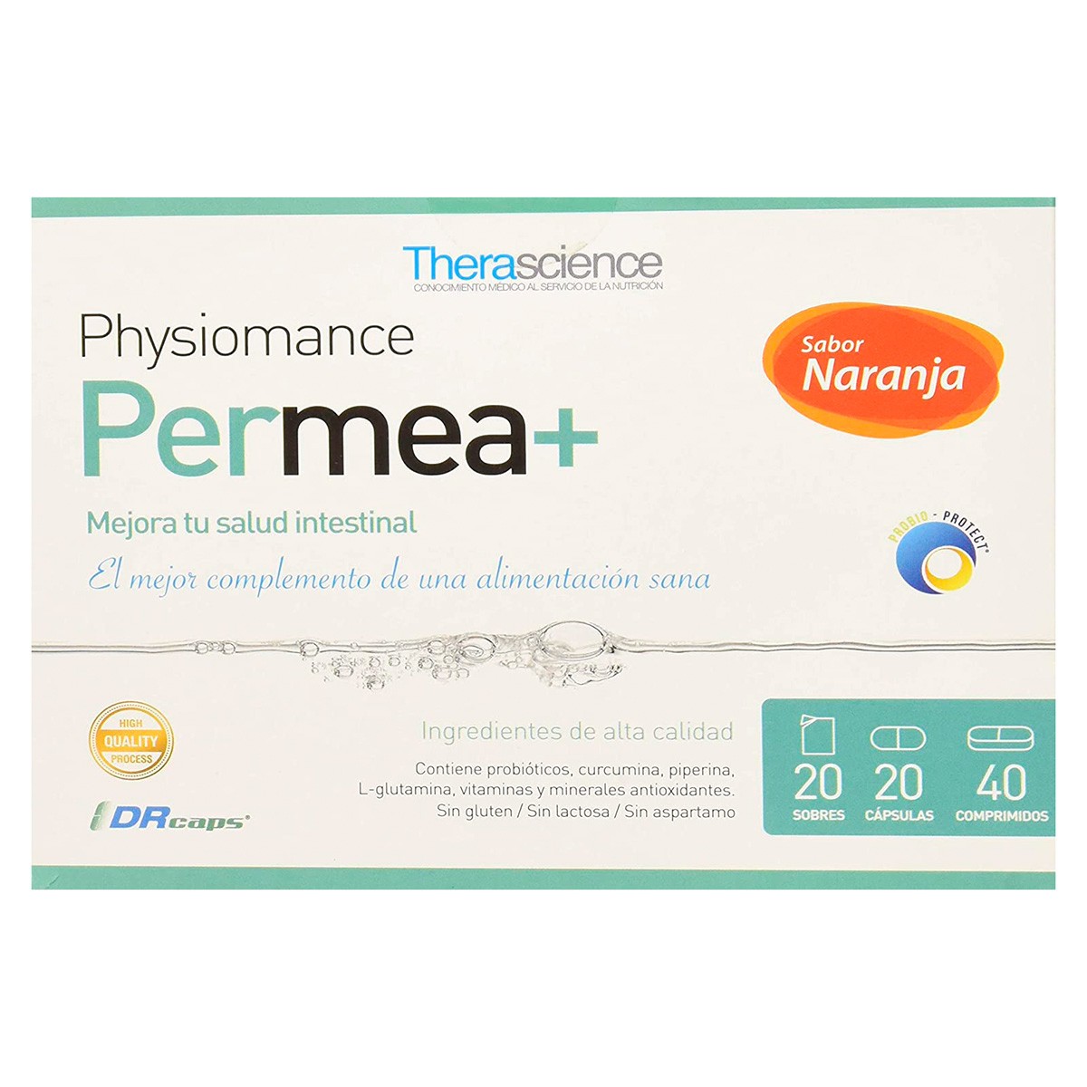 Therascience Permea+ 20sobres/20caps./40comp. Imagen de Therascience Permea+ 20sobres/20caps./40comp.