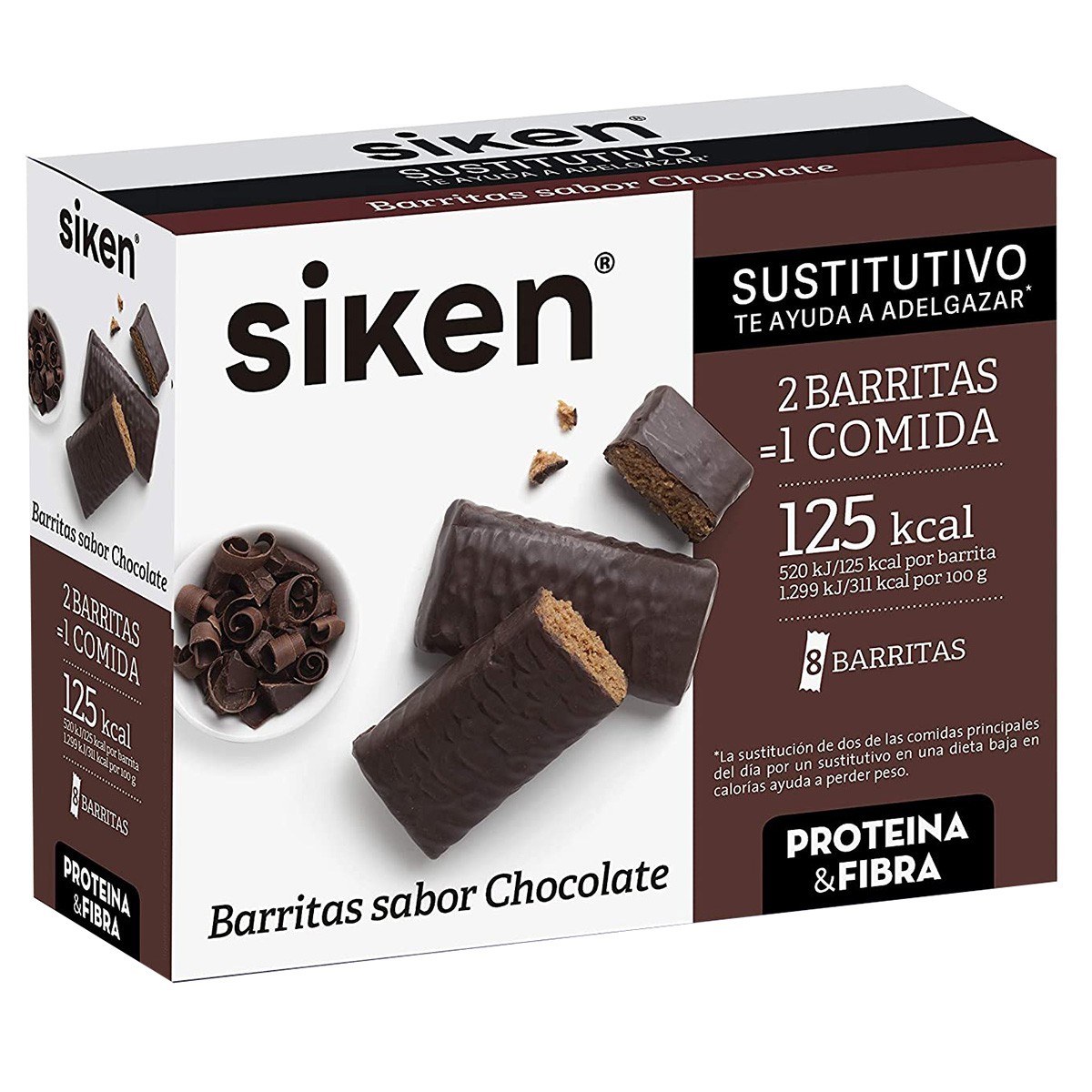 Sikendiet barrita chocolate 8 und Imagen de Sikendiet barrita chocolate 8 und