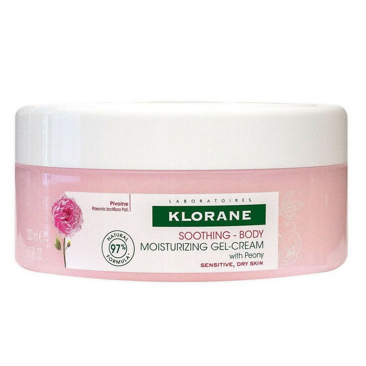 Imagen de Klorane gel-crema hidratante a la peonia 200ml