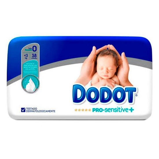 Dodot Pañal pro sensitive T/0 3kg 38uds Imagen de Dodot Pañal pro sensitive T/0 3kg 38uds