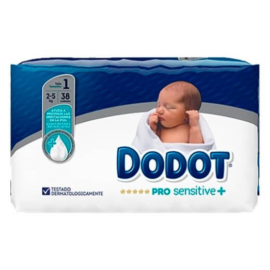 Dodot pañal pro sensitive T/1 2-5kg 38uds Imagen de Dodot pañal pro sensitive T/1 2-5kg 38uds