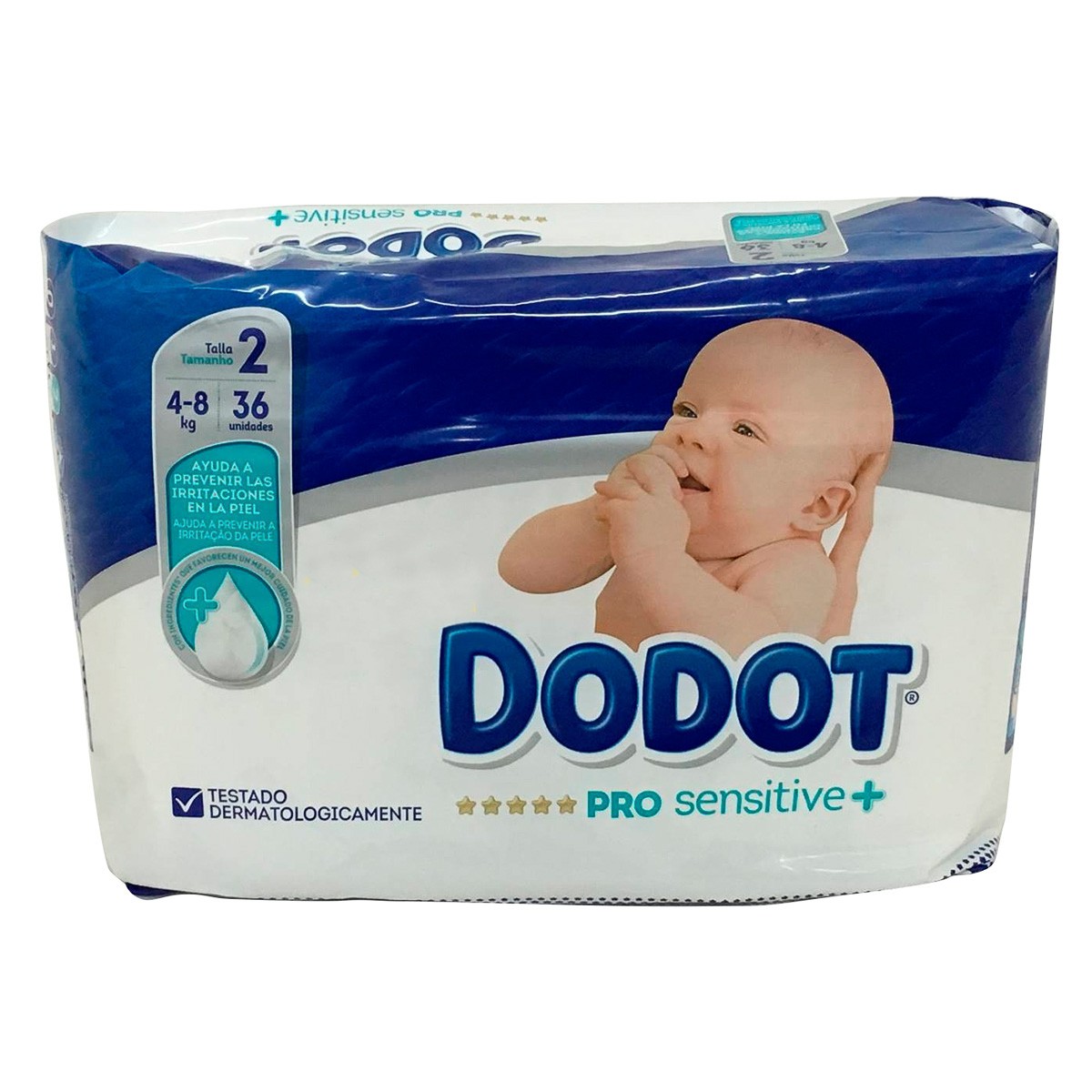Dodot Pañal pro sensitive T/2 4-8kg 36uds Imagen de Dodot Pañal pro sensitive T/2 4-8kg 36uds