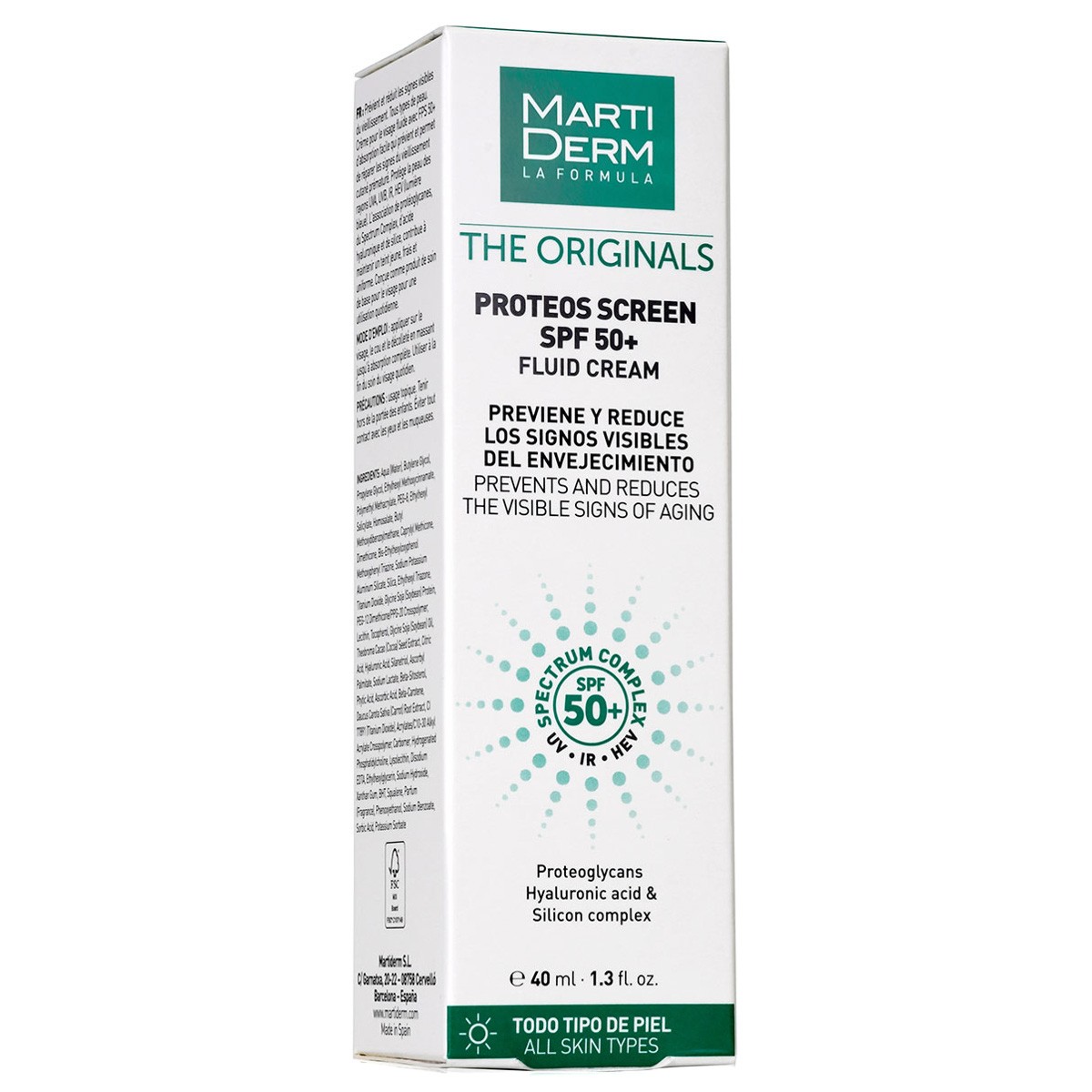 MartiDerm The Originals Proteos Screen SPF50+ 40ml Imagen de MartiDerm The Originals Proteos Screen SPF50+ 40ml