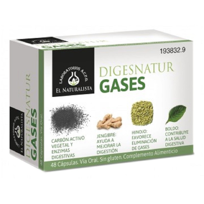 El Naturalista Digesnatur gases 48 cápsulas Imagen de El Naturalista Digesnatur gases 48 cápsulas