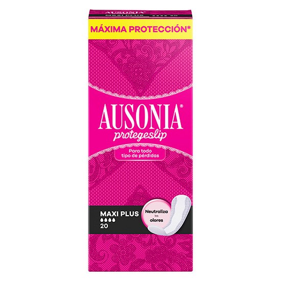 Ausonia protegeslip maxi plus 20u Imagen de Ausonia protegeslip maxi plus 20u
