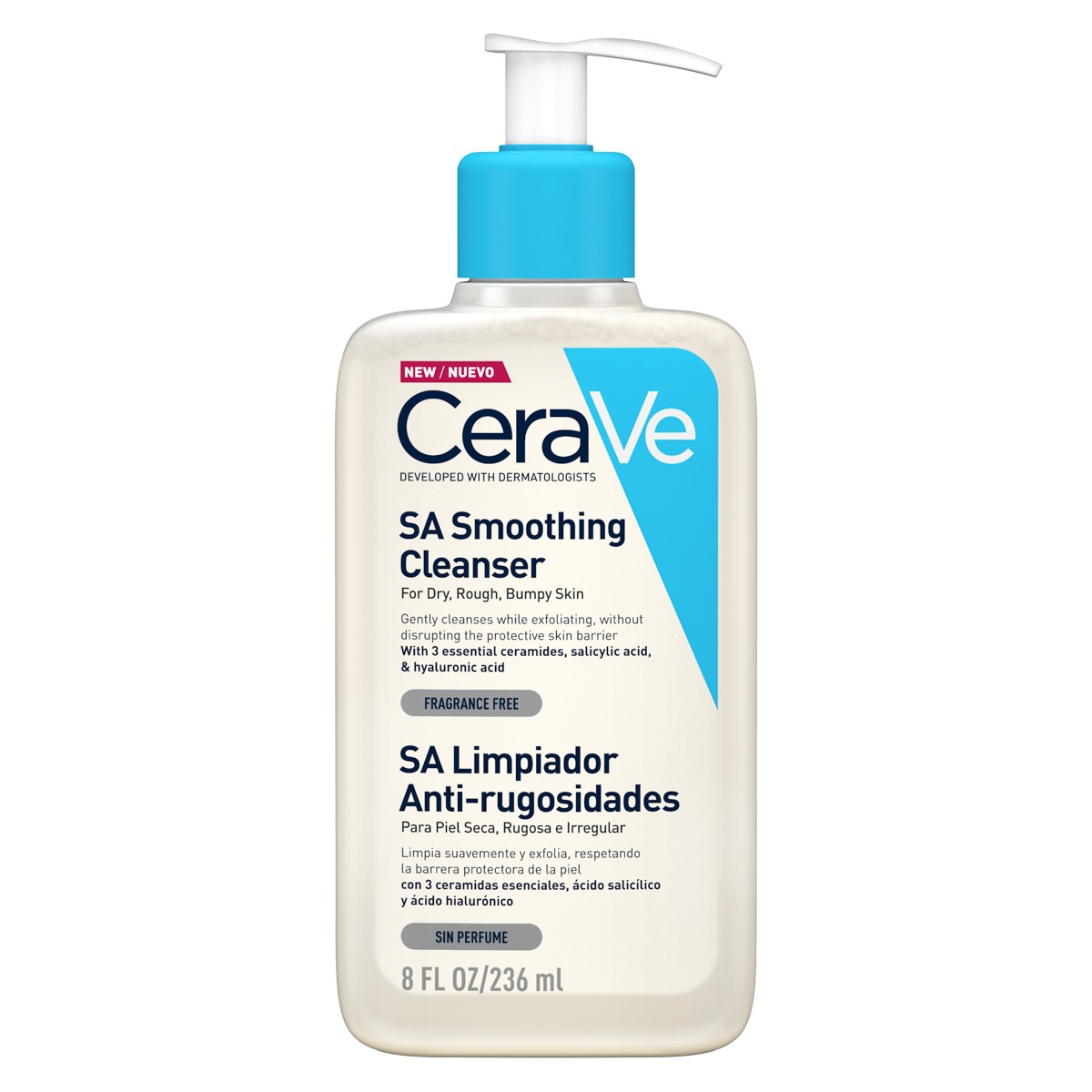 Cerave gel limpiador smoothing 236ml Imagen de Cerave gel limpiador smoothing 236ml
