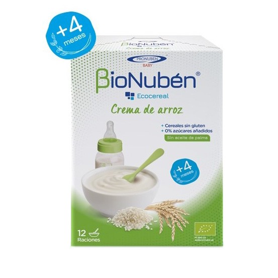 Bionuben ecocereal crema arroz 250g Imagen de Bionuben ecocereal crema arroz 250g