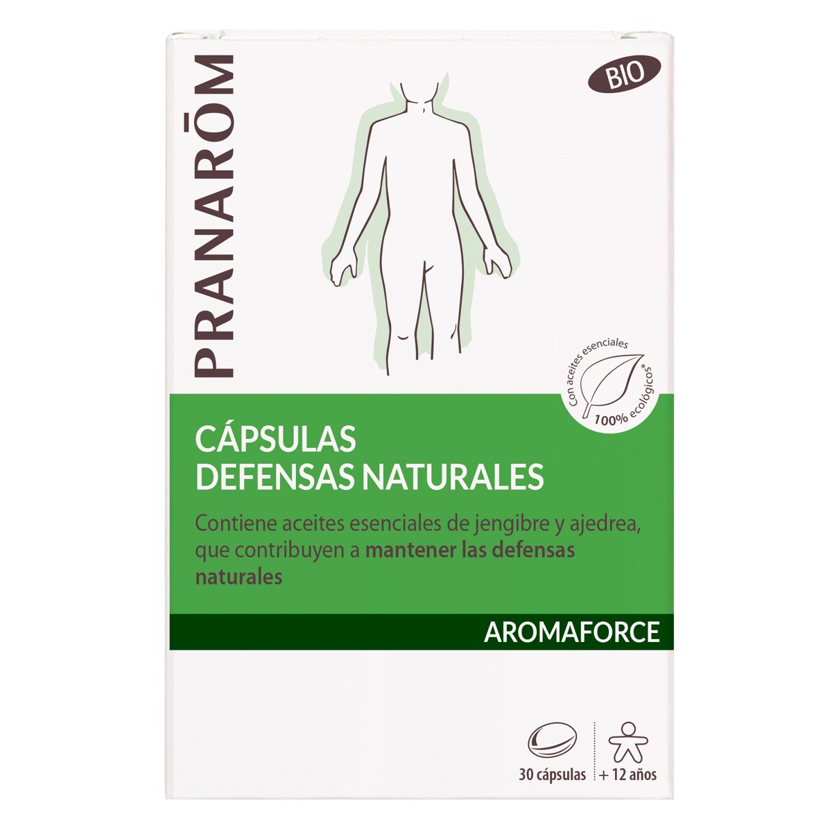Pranarom Aromaforce defensas naturales bio 30 capsulas Imagen de Pranarom Aromaforce defensas naturales bio 30 capsulas