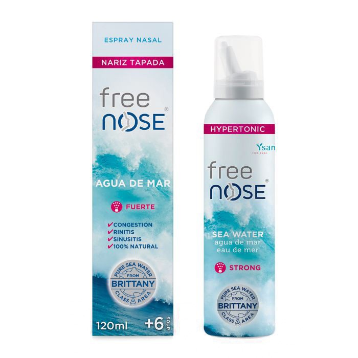 Ysana Free Nose agua de mar hipertónica fuerza, 120ml Imagen de Ysana Free Nose agua de mar hipertónica fuerza, 120ml