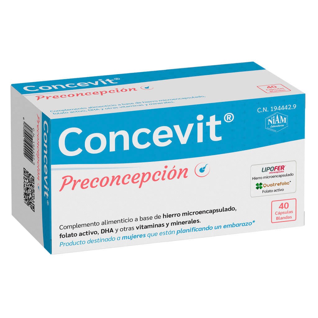 Niam Concevit preconcepcion 40 cápsulas Imagen de Niam Concevit preconcepcion 40 cápsulas