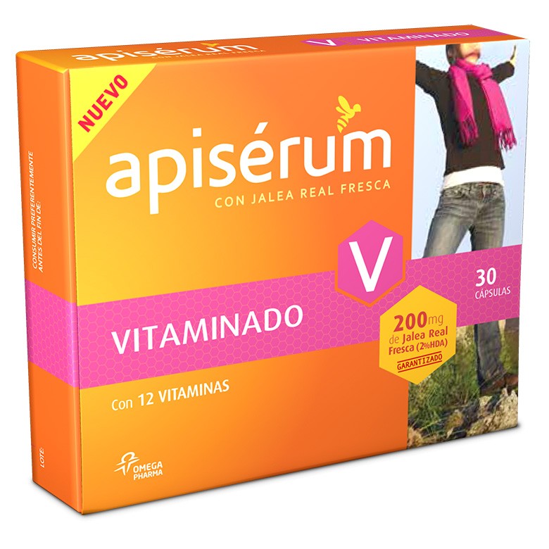 Apiserum vitaminado 3 x 30 cápsulas Imagen de Apiserum vitaminado 3 x 30 cápsulas