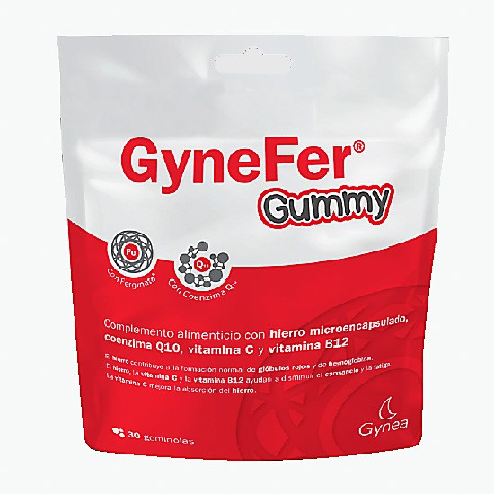 Gynefer gummy 30 gominolas frambuesa Imagen de Gynefer gummy 30 gominolas frambuesa