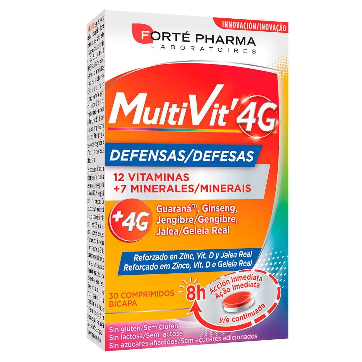 Forte Pharma Multivit 4g defensas 30 comprimidos
Imagen de Forte Pharma Multivit 4g defensas 30 comprimidos