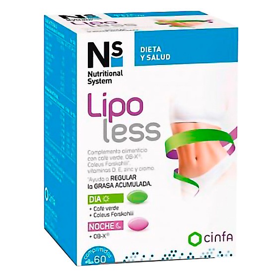 N+s lipoless 60 comprimidos Imagen de N+s lipoless 60 comprimidos