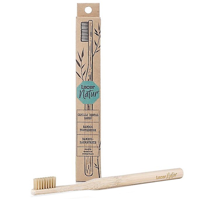 Lacer natur cepillo dental bambú Imagen de Lacer natur cepillo dental bambú