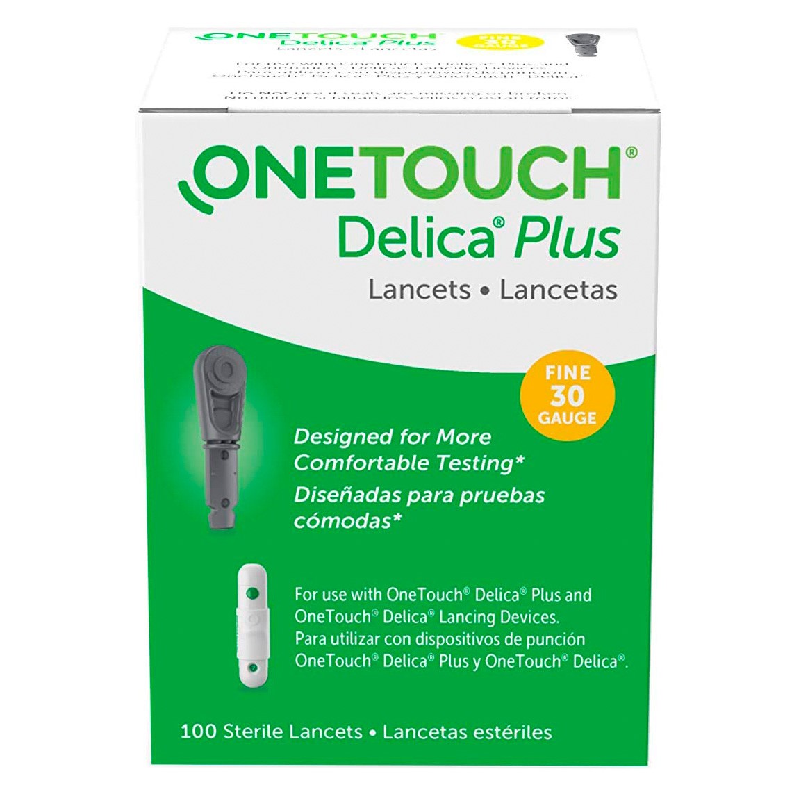 One Touch Delica Plus lancetas 30g 25u Imagen de One Touch Delica Plus lancetas 30g 25u
