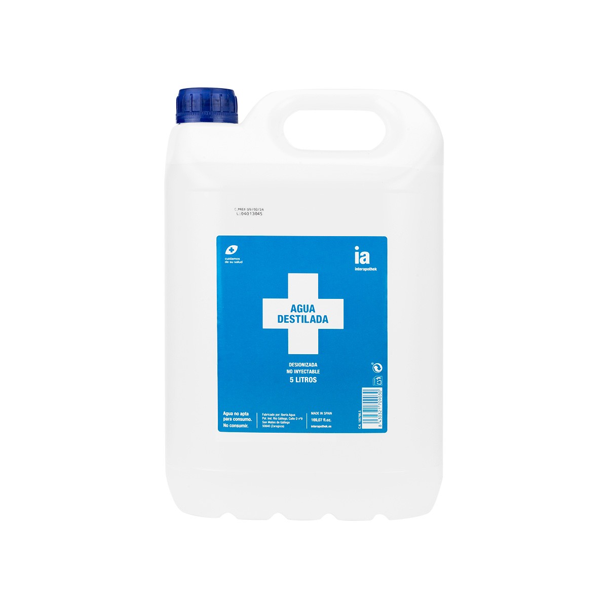 Interapothek Agua destilada 5L Imagen de Interapothek Agua destilada 5L