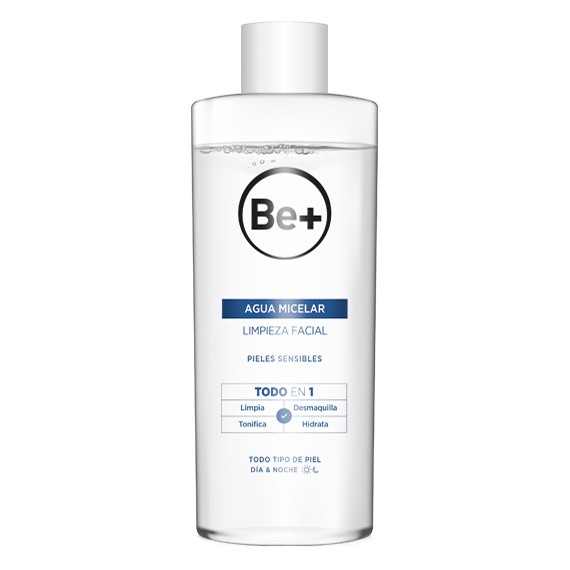 Be+ Agua micelar todo en uno 500ml Imagen de Be+ Agua micelar todo en uno 500ml