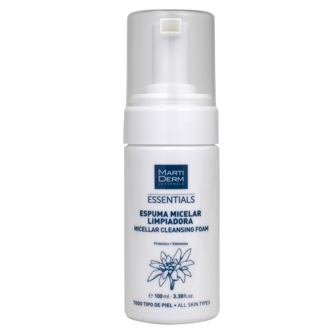 MartiDerm Essentials Espuma Micelar Limpiadora 100 ml Imagen de MartiDerm Essentials Espuma Micelar Limpiadora 100 ml