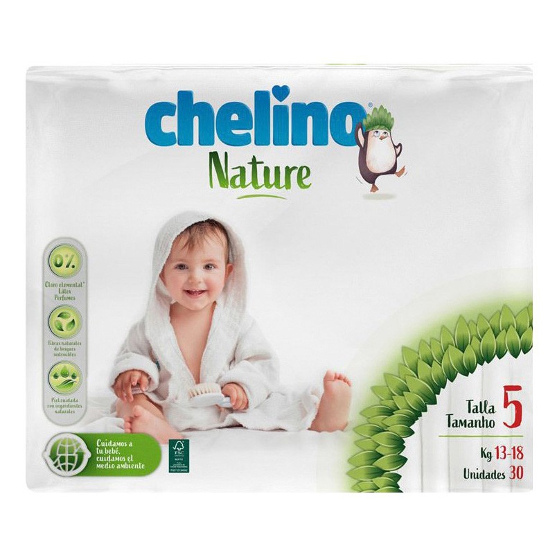Chelino nature pañal talla 5 30 unidades Imagen de Chelino nature pañal talla 5 30 unidades