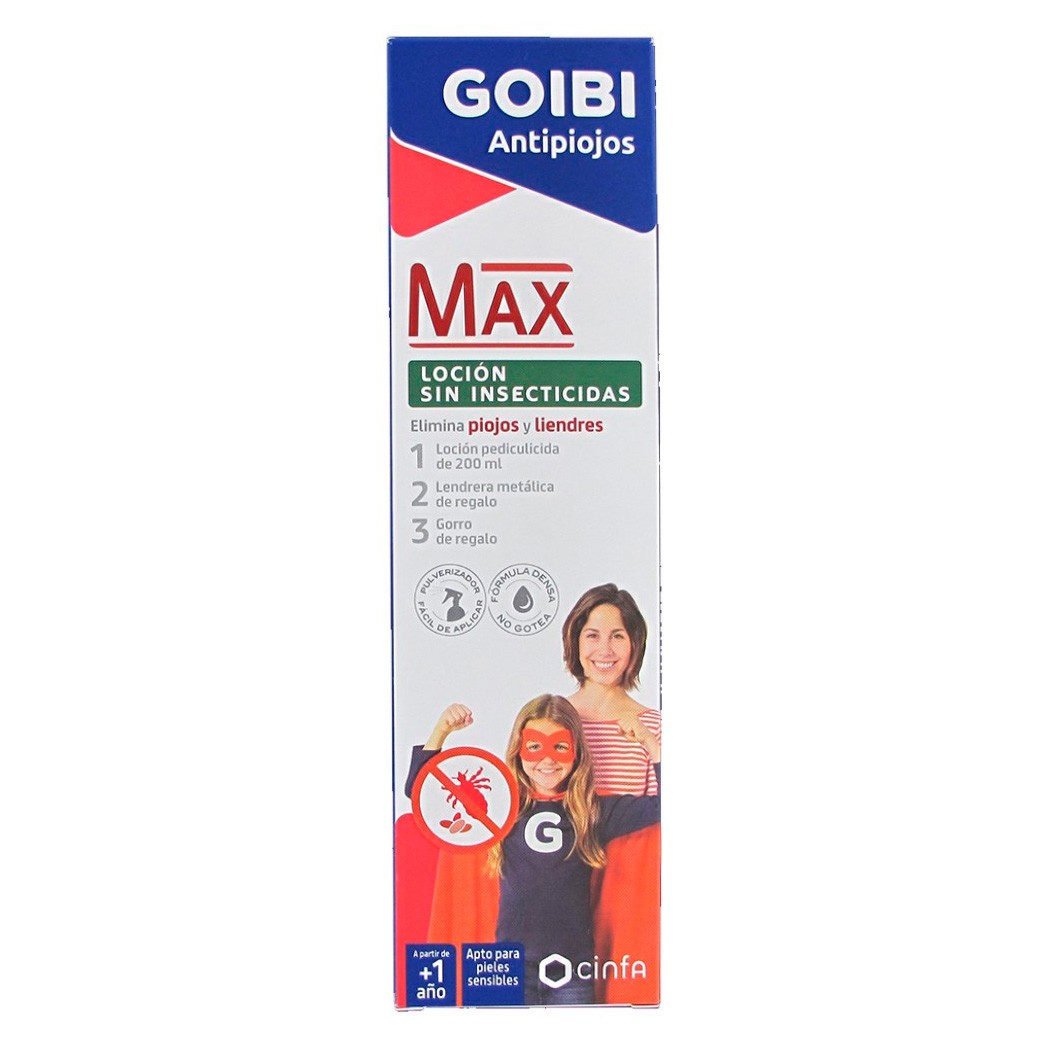 Goibi Max loción antipiojos 200ml Imagen de Goibi Max loción antipiojos 200ml