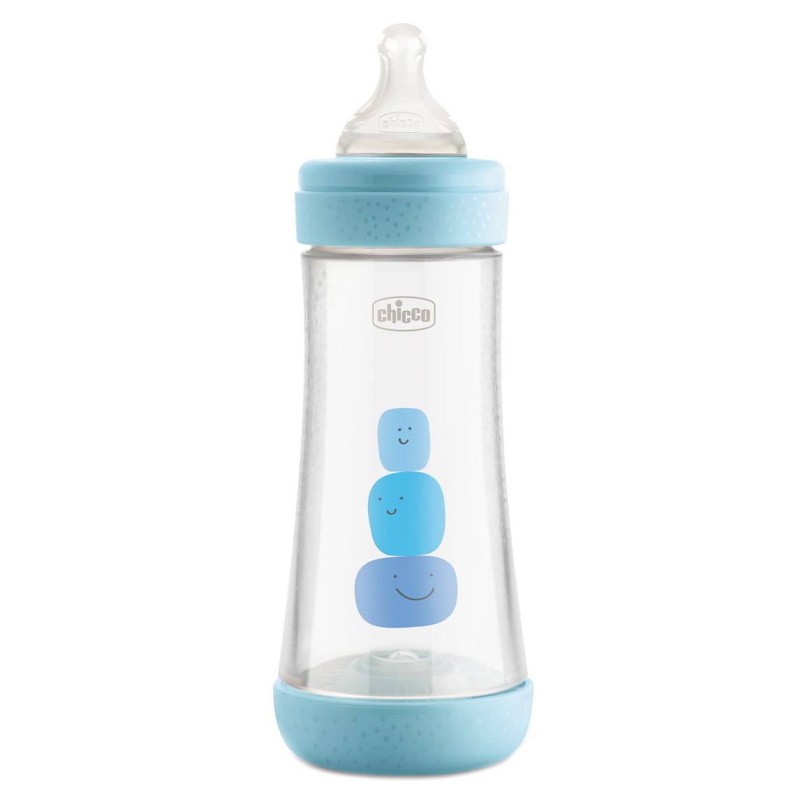 Chicco Perfect5 biberón azul 4m+ 300ml Imagen de Chicco Perfect5 biberón azul 4m+ 300ml