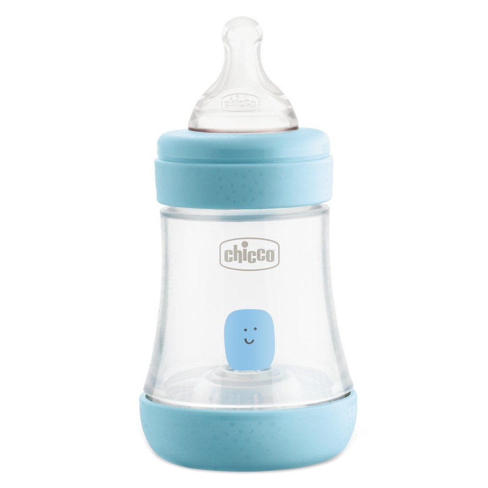 Chicco Perfect5 biberón silicona azul 0m+ 150ml Imagen de Chicco Perfect5 biberón silicona azul 0m+ 150ml
