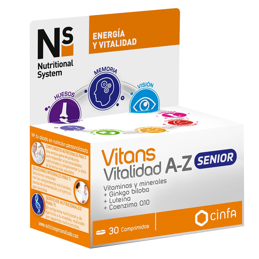 N+S vitans vitalidad a-z senior 30 comp Imagen de N+S vitans vitalidad a-z senior 30 comp