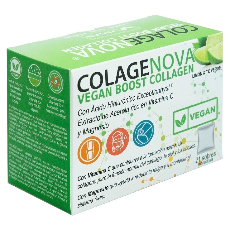 Colagenova vegan boost te verde y limón 21s Imagen de Colagenova vegan boost te verde y limón 21s